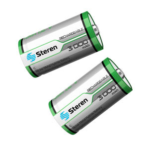 PACK 2 PILAS RECARGABLES "C" NiMH 3000 mAh  BAT-NM-C2